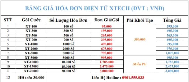 Hoá Đơn Điện Tử Xtech-Invoice