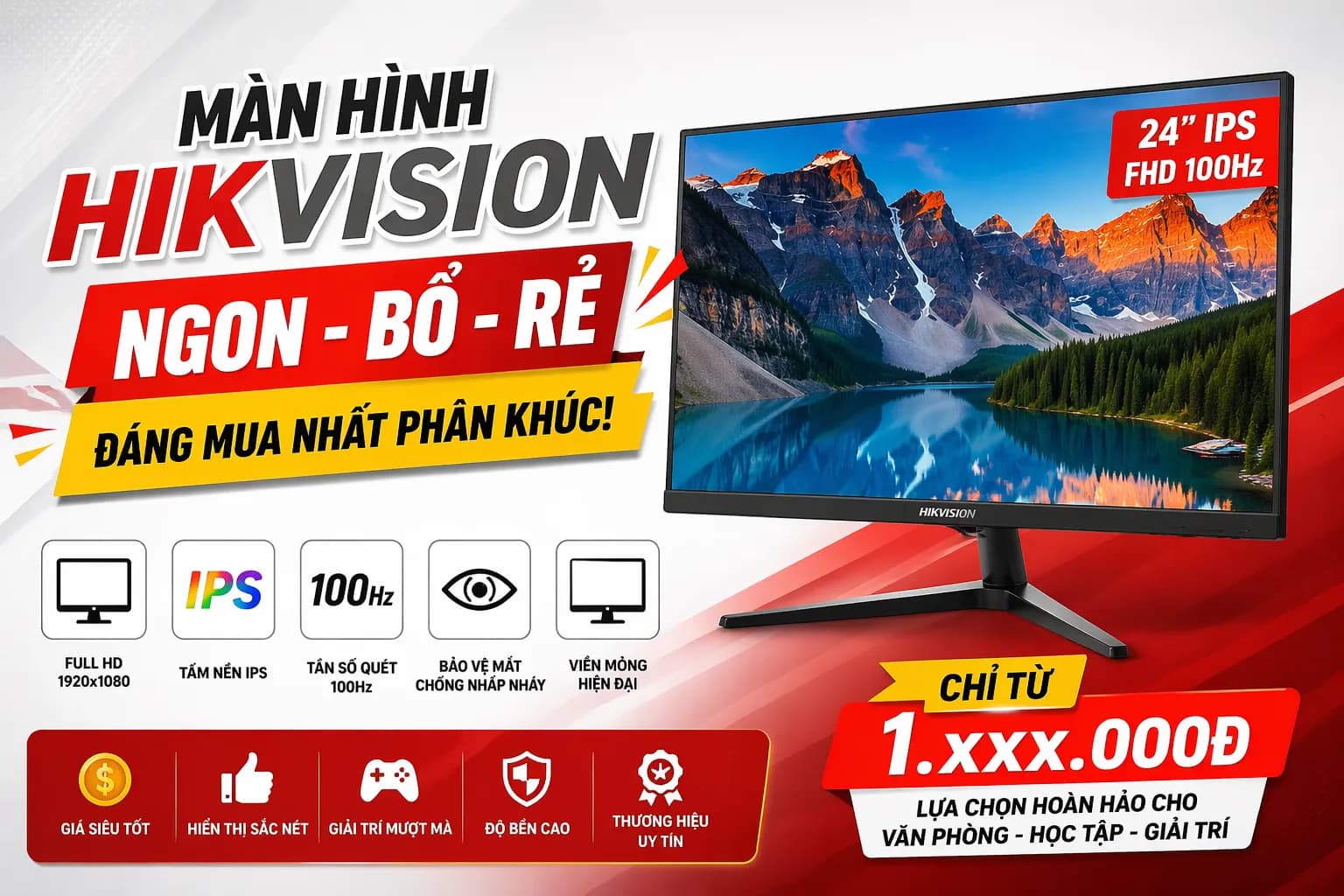 Màn hình Hikvision – Ngon bổ rẻ, đáng mua nhất phân khúc! — ảnh đại diện