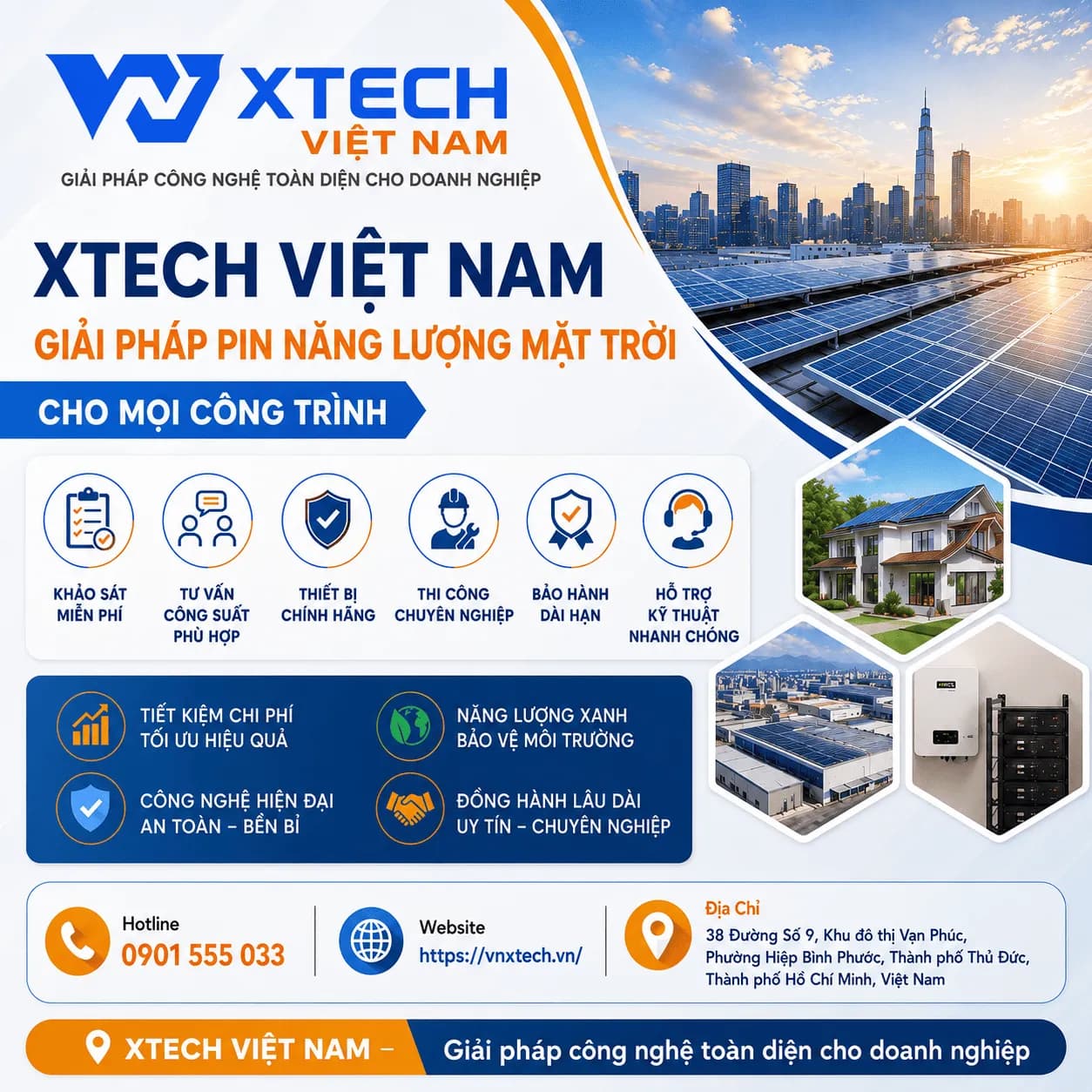 XTECH VIỆT NAM – Giải Pháp Pin Năng Lượng Mặt Trời Chính Hãng Cho Mọi Công Trình — ảnh đại diện