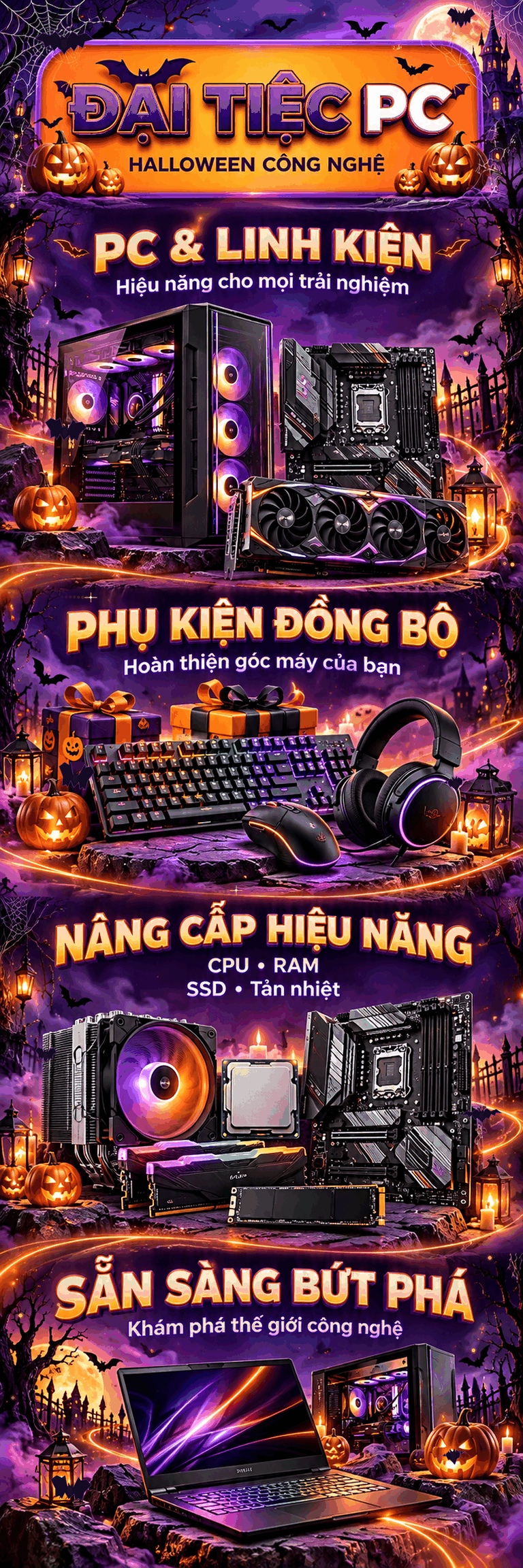 Đại tiệc PC Halloween VNXTECH