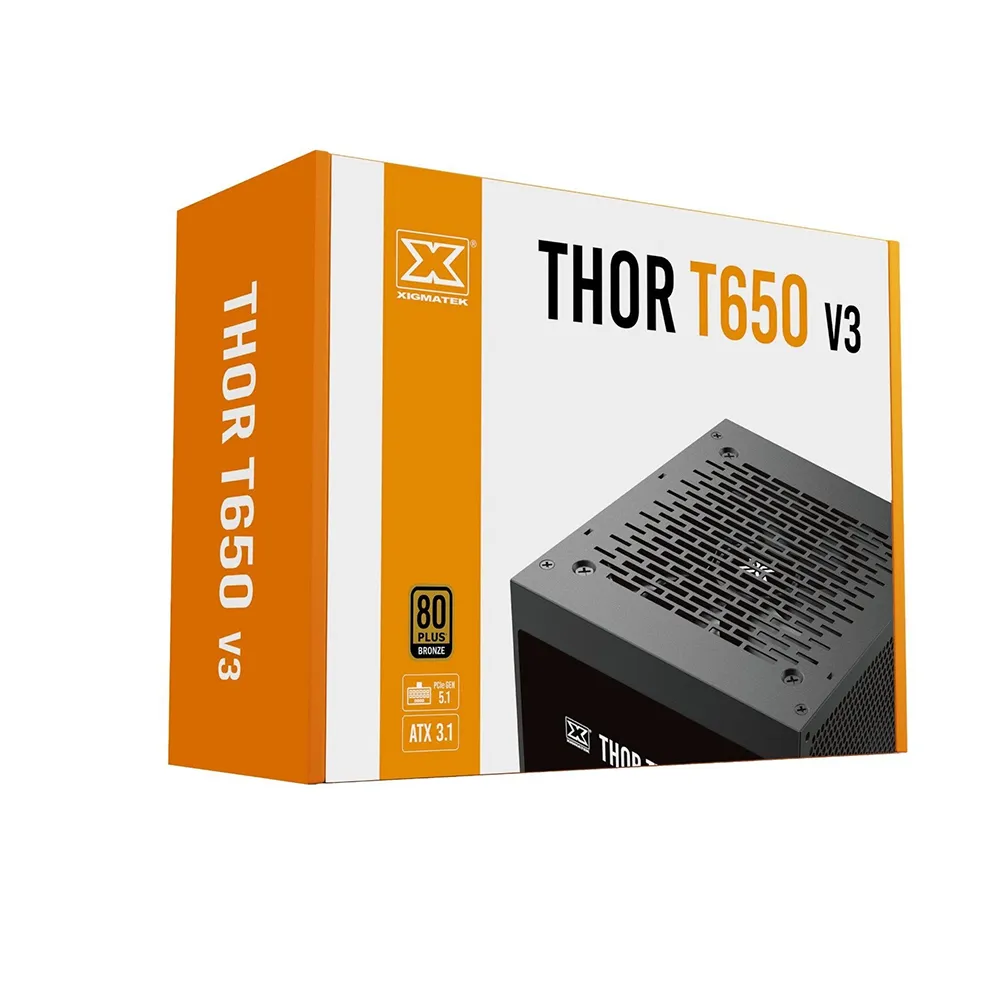 Nguồn Xigmatek Thor T650 V3 (650W, 80Plus Bronze) (PCIE Gen 5.1, ATX 3.1)_EN45998