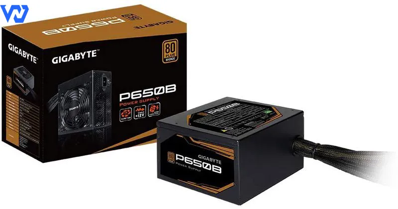 Nguồn Máy Tính Gigabyte P650B 650W (80 PLus Bronze/Màu Đen)