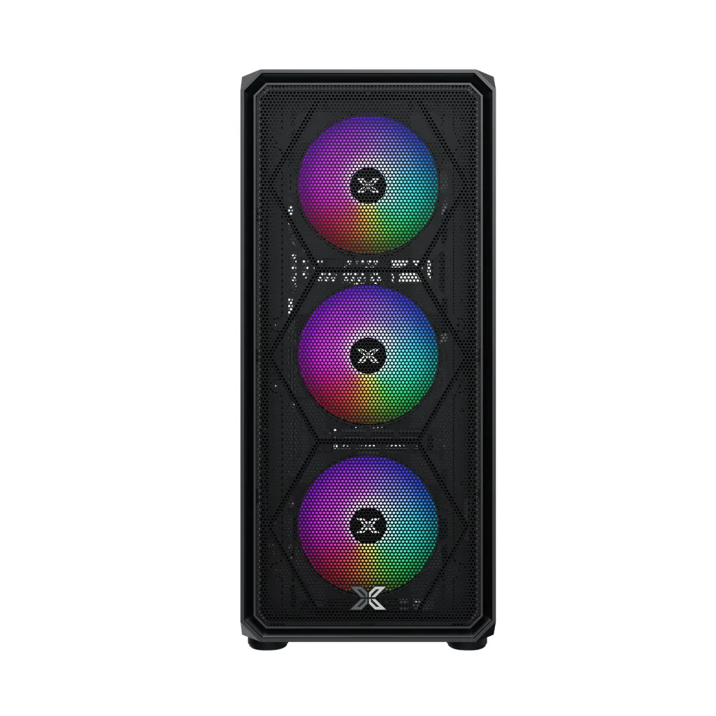 Case Xigmatek DUO X 3F (ATX, 3 fan LED, Đen) – EN49002 (Hỗ trợ main Dual CPU)