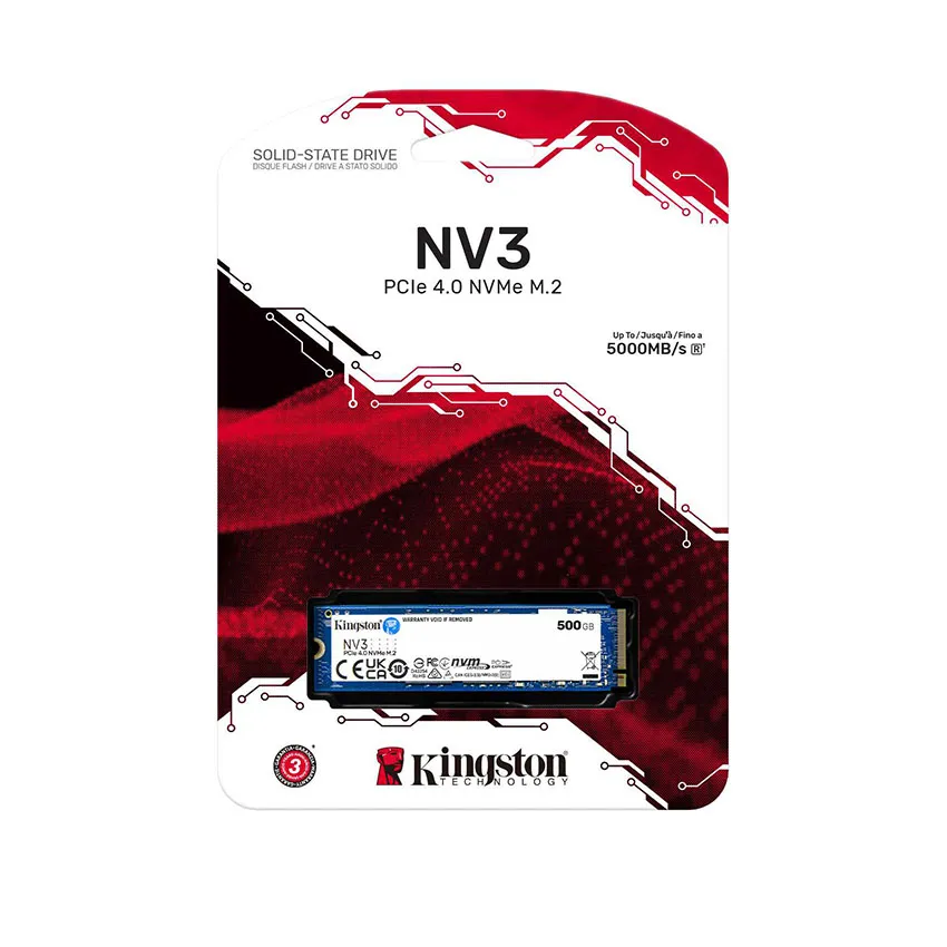 Ổ Cứng SSD Kingston 1000GB Gen 4x4 NVMe PCIe (SNV3S/1000G)
