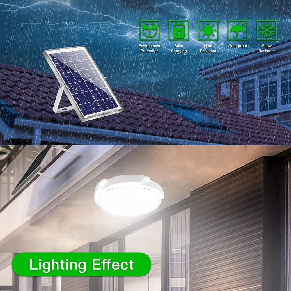 Đèn Ốp Trần Năng Lượng Mặt Trời 300W Solar Light TC Energy