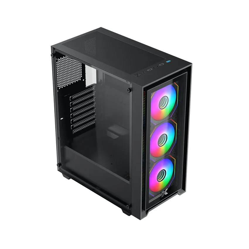 Case Xigmatek Gaming Fly II 3GF (3 Fan)_EN44663 (ATX/Mid Tower/Màu Đen/3 fan vô cực)