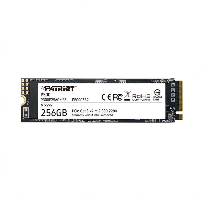 Ổ Cứng SSD Patriot 256GB P300 M.2 2280 NVMe Gen 3x4 - P300P256GM28