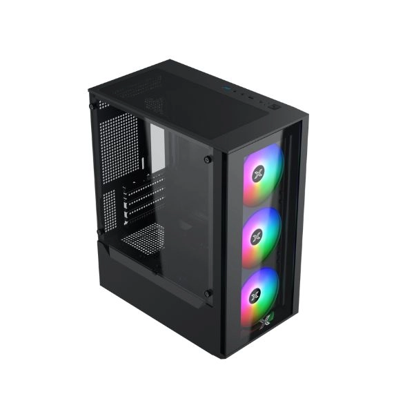 Case Xigmatek MYX 3F (Matx, 3 fan RGB, Đen) – EN49118