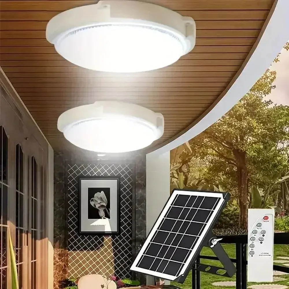 Đèn Ốp Trần Năng Lượng Mặt Trời 300W Solar Light TC Energy