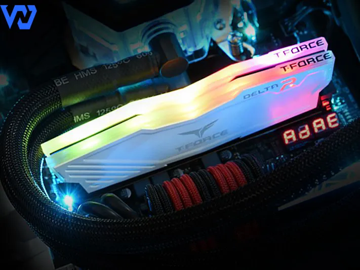 Ram PC TeamGroup T-Force Delta RGB White 16GB DDR4 3600MHz