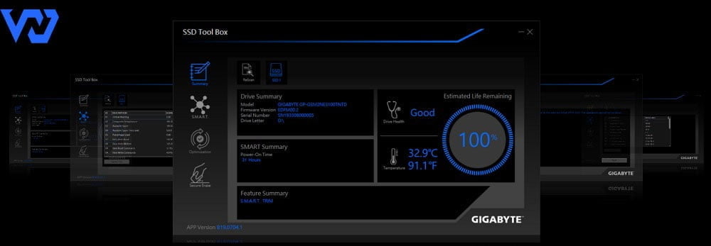 Ổ Cứng SSD Gigabyte 2500E 1TB M.2 2280 NVMe Gen3x4 (G325E1TB)