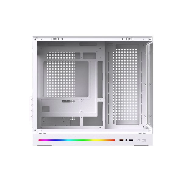 Case Xigmatek Cloud M DGT Arctic (No Fan)_EN49866 (M-ATX, Case 2 Mặt Kính, Màu Trắng)