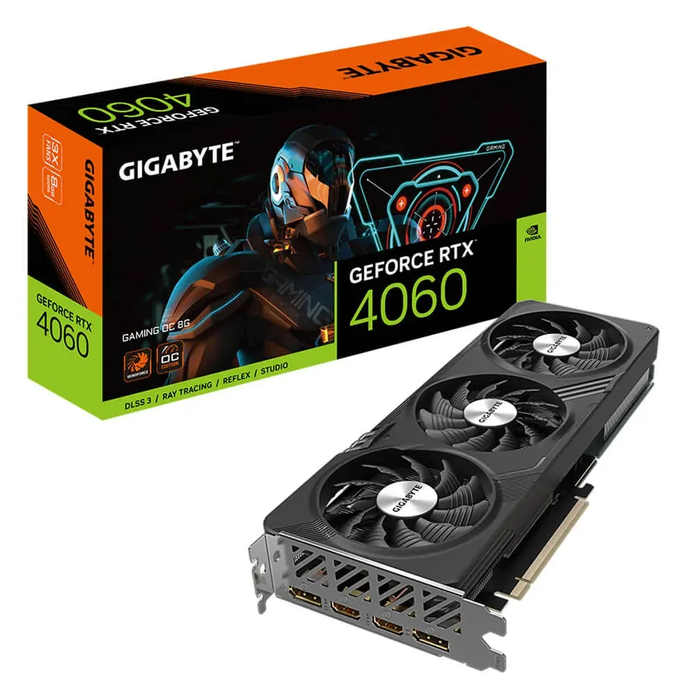 Card Màn Hình Gigabyte GeForce RTX 4060 GAMING OC 8G (GV-N4060GAMING OC-8GD)