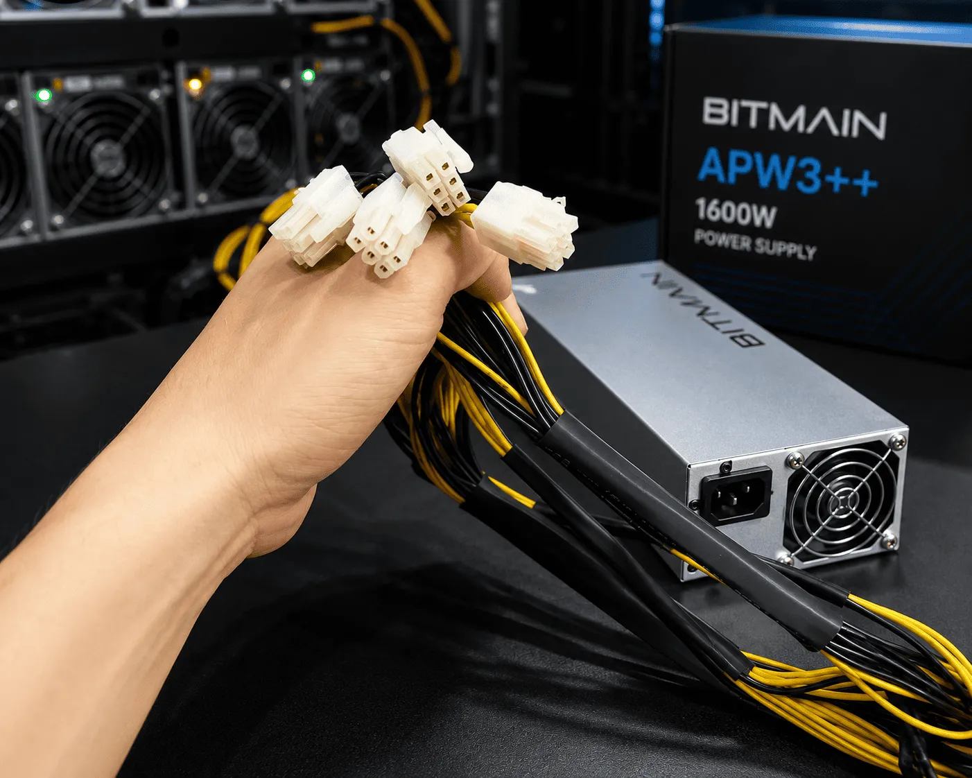 Bộ Nguồn Bitmain APW3++-12-1600-A3 Hàng Zin Tháo Máy