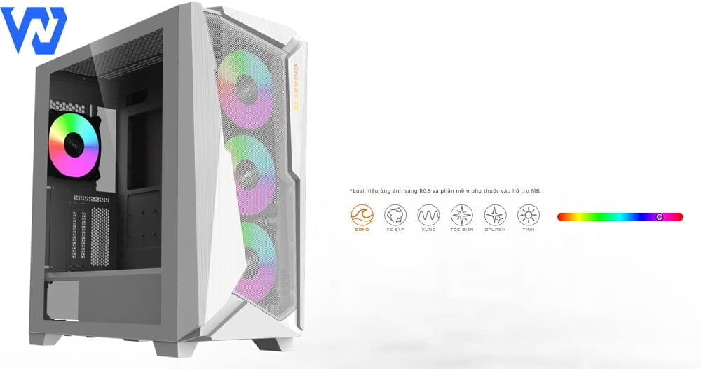 Case Máy Tính Gigabyte C301 Glass White