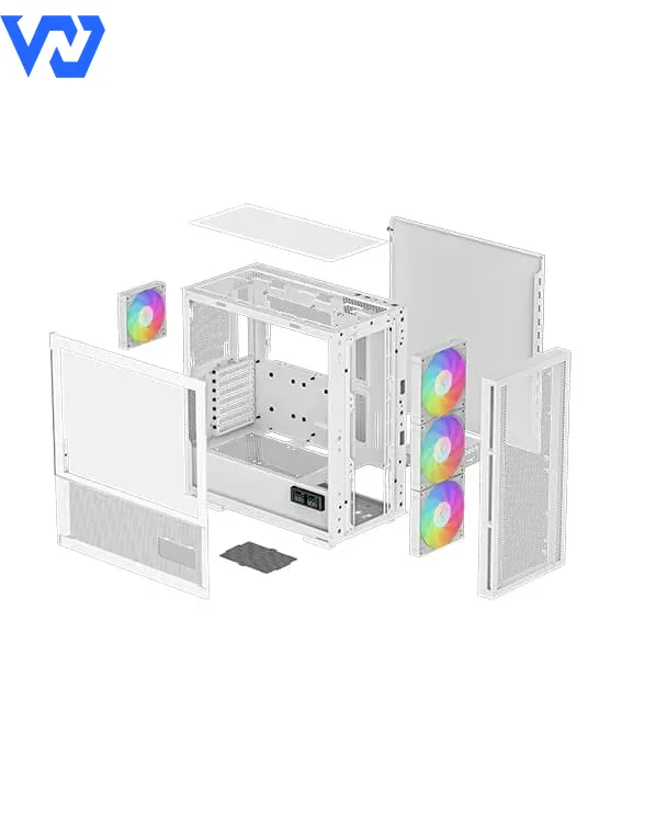 Case Máy Tính Gigabyte Deepcool CH360 WH Digital