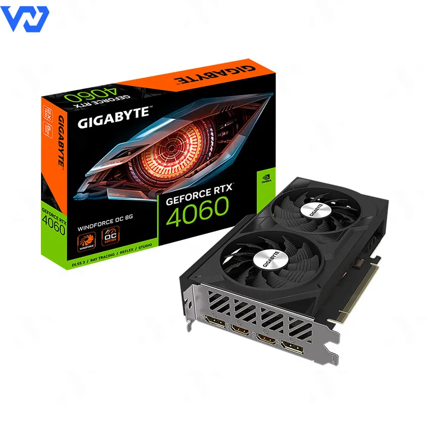 Card Màn Hình Gigabyte RTX GeForce N4060 WINDFORCE OC 8G GV-N4060WF2OC-8GD