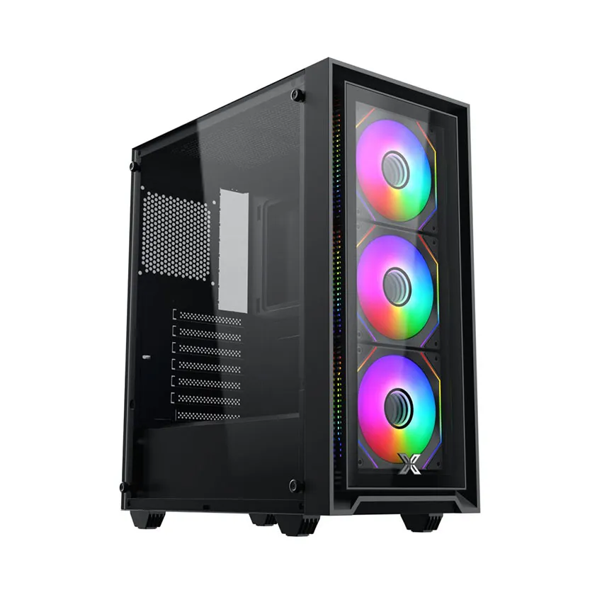 Case Xigmatek Gaming Fly II 3GF (3 Fan)_EN44663 (ATX/Mid Tower/Màu Đen/3 fan vô cực)