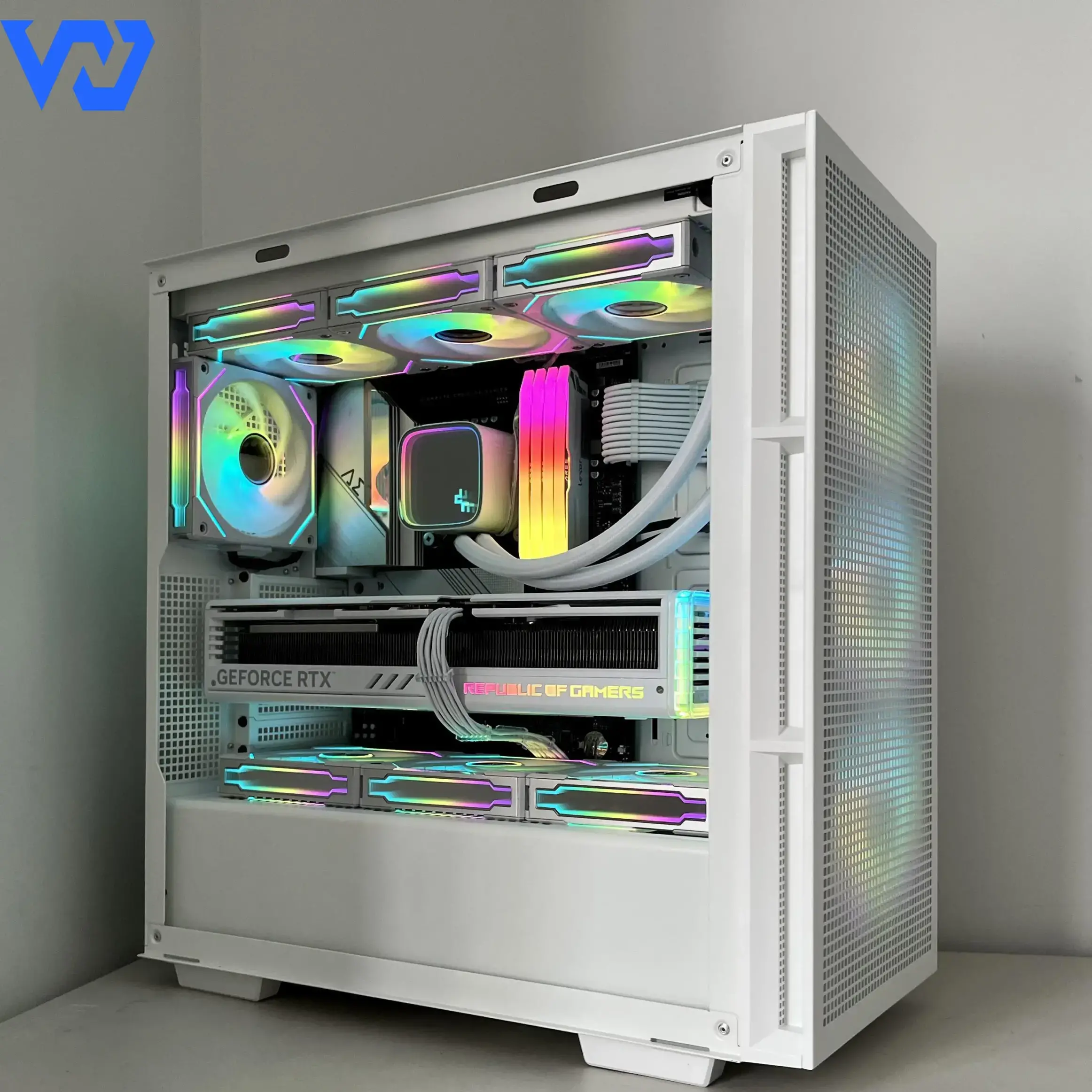 Case Máy Tính Gigabyte Deepcool CH560 WH Digital