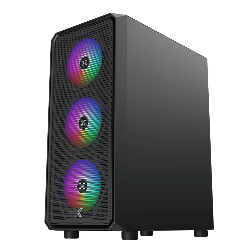 Case Xigmatek DUO X 3F (ATX, 3 fan LED, Đen) – EN49002 (Hỗ trợ main Dual CPU)