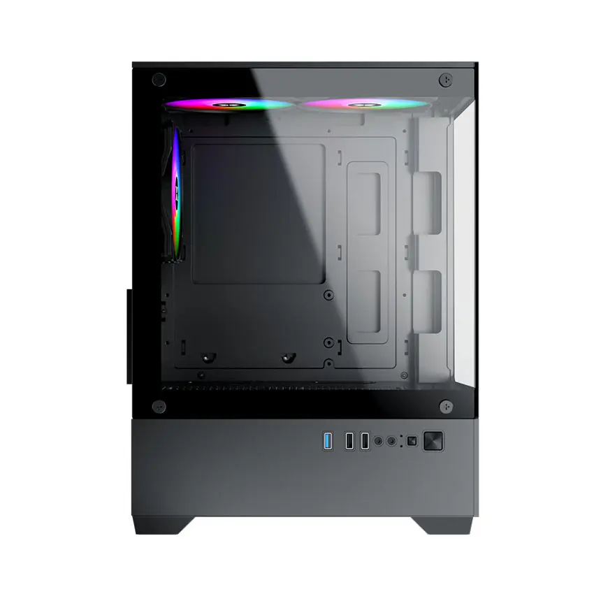 Case Xigmatek View II 3F (3 Fan) _EN49187 (M-ATX, Sẵn 3 Fan RGB, Màu Đen )