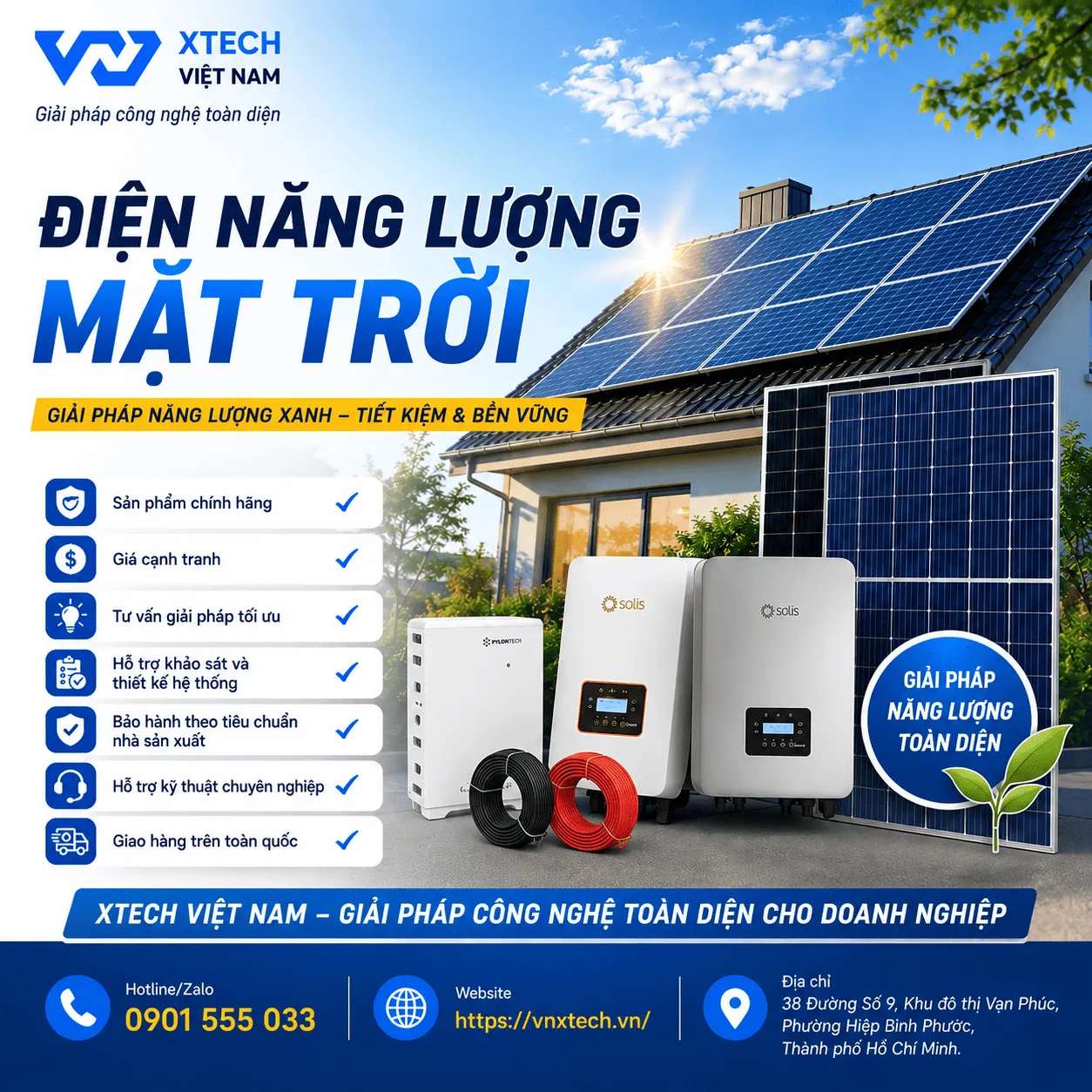 Tấm Pin Năng Lượng Mặt Trời AIKO 650W, 1 Mặt Kính