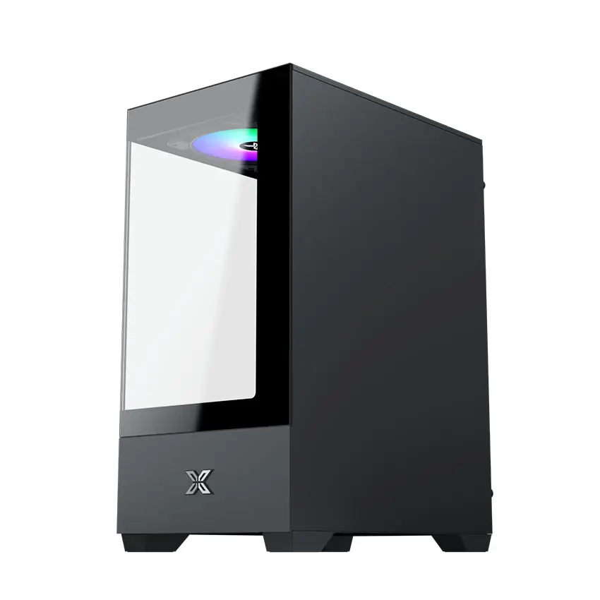 Case Xigmatek View II 3F (3 Fan) _EN49187 (M-ATX, Sẵn 3 Fan RGB, Màu Đen )