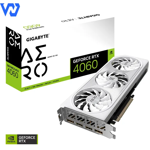 Card Màn Hình Gigabyte Gaming GeForce RTX 4060 AERO OC 8G (GV-N4060AERO OC-8GD)