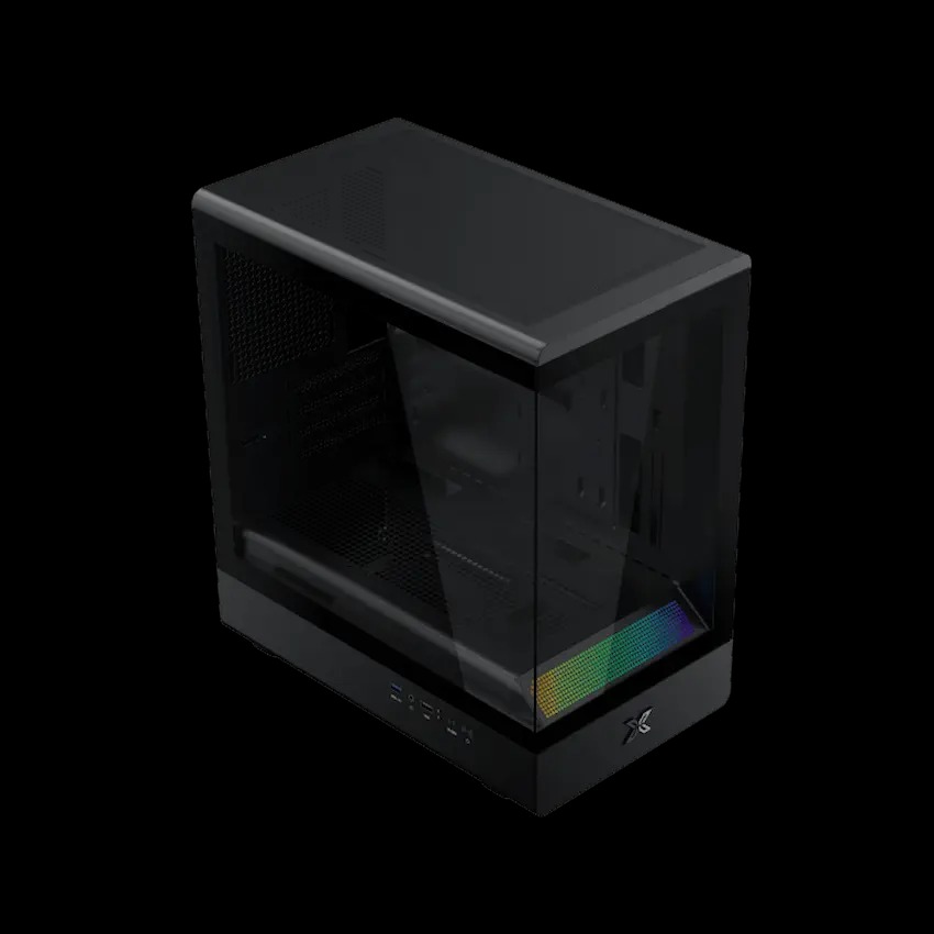 Case Xigmatek Pura MS (No Fan)_EN48487 (MATX, Màu Đen, Kính Cường Lực)