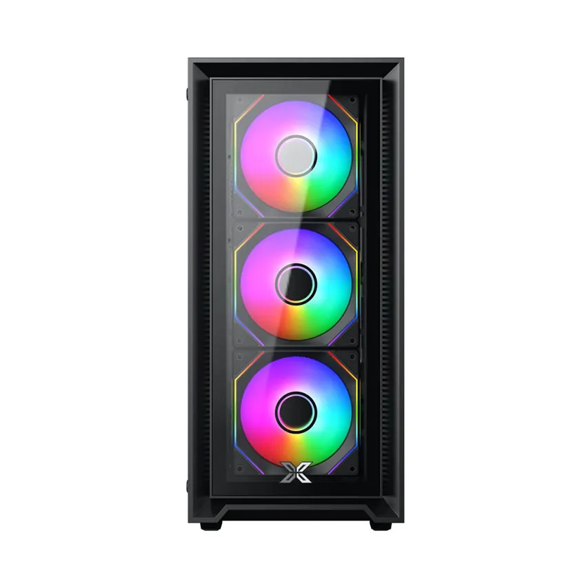 Case Xigmatek Gaming Fly II 3GF (3 Fan)_EN44663 (ATX/Mid Tower/Màu Đen/3 fan vô cực)