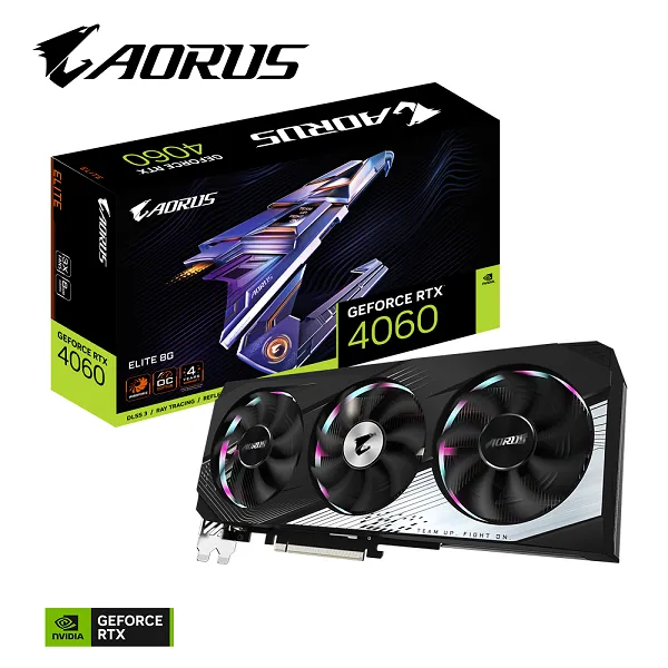 Card Màn Hình Gigabyte Aorus GeForce RTX 4060 ELITE 8G (N4060 AORUS E-8GD)