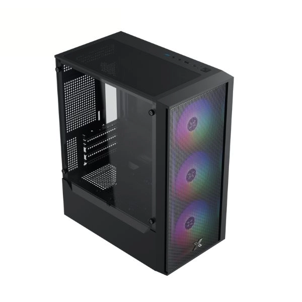 Case Xigmatek MYX Air 3F (Matx, 3 fan RGB, Đen) – EN49125