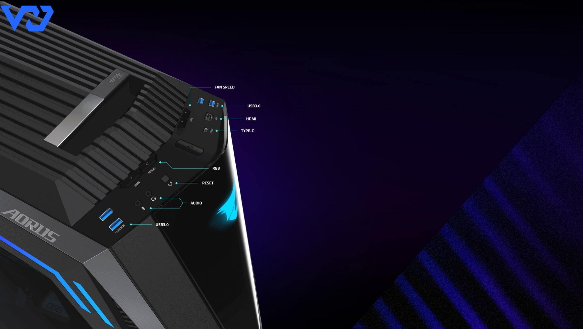 Vỏ Case Máy Tính Gigabyte AORUS AC700 Glass (GP-AC700G)