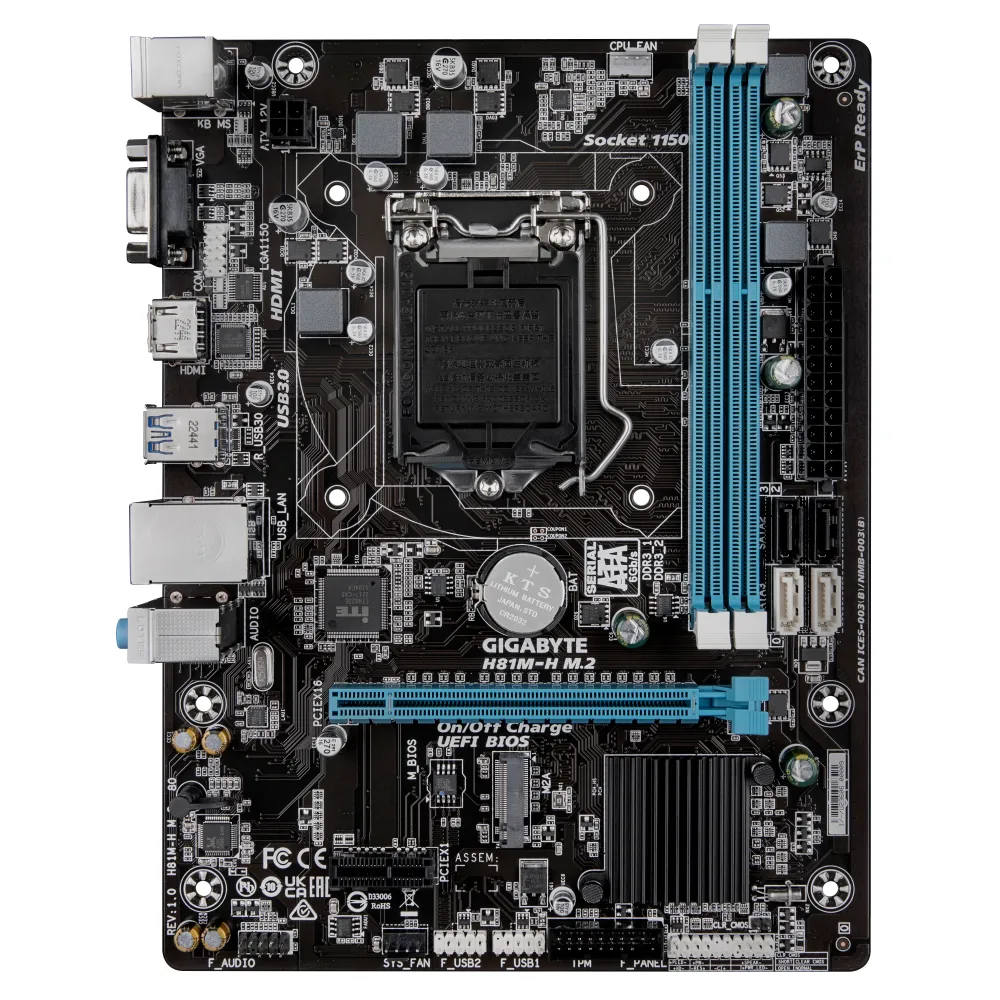 Mainboard Gigabyte H81M-H M.2