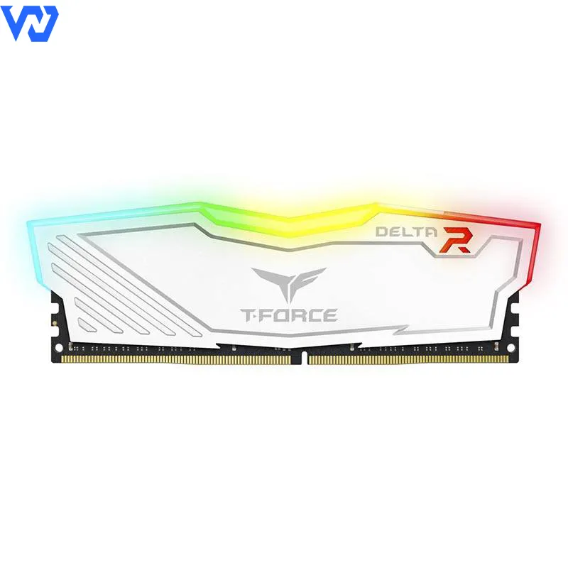 Ram PC TeamGroup T-Force Delta RGB White 16GB DDR4 3600MHz