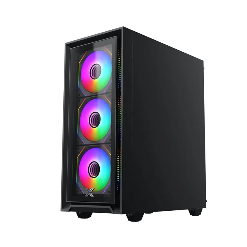 Case Xigmatek Gaming Fly II 3GF (3 Fan)_EN44663 (ATX/Mid Tower/Màu Đen/3 fan vô cực)