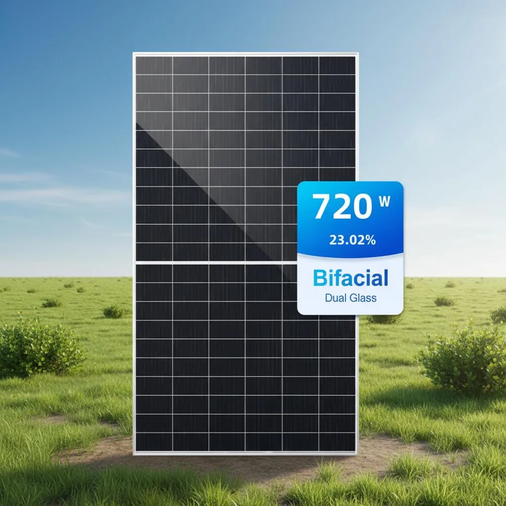 Tấm Pin Năng Lượng Mặt Trời AE Solar 720W, 2 Mặt Kính