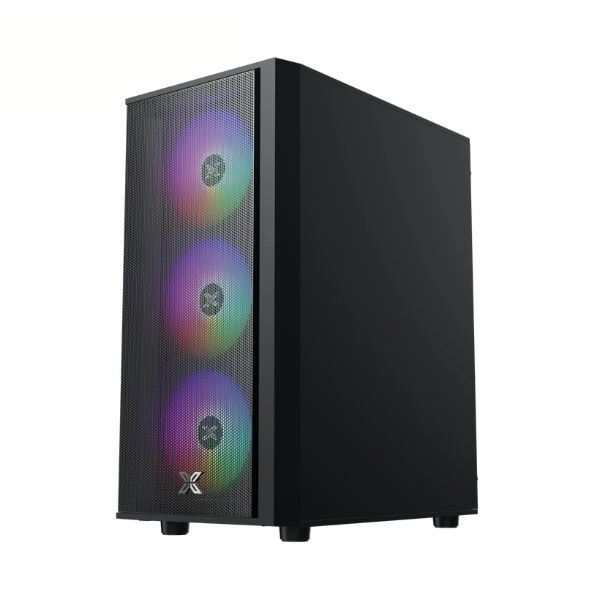 Case Xigmatek MYX Air 3F (Matx, 3 fan RGB, Đen) – EN49125