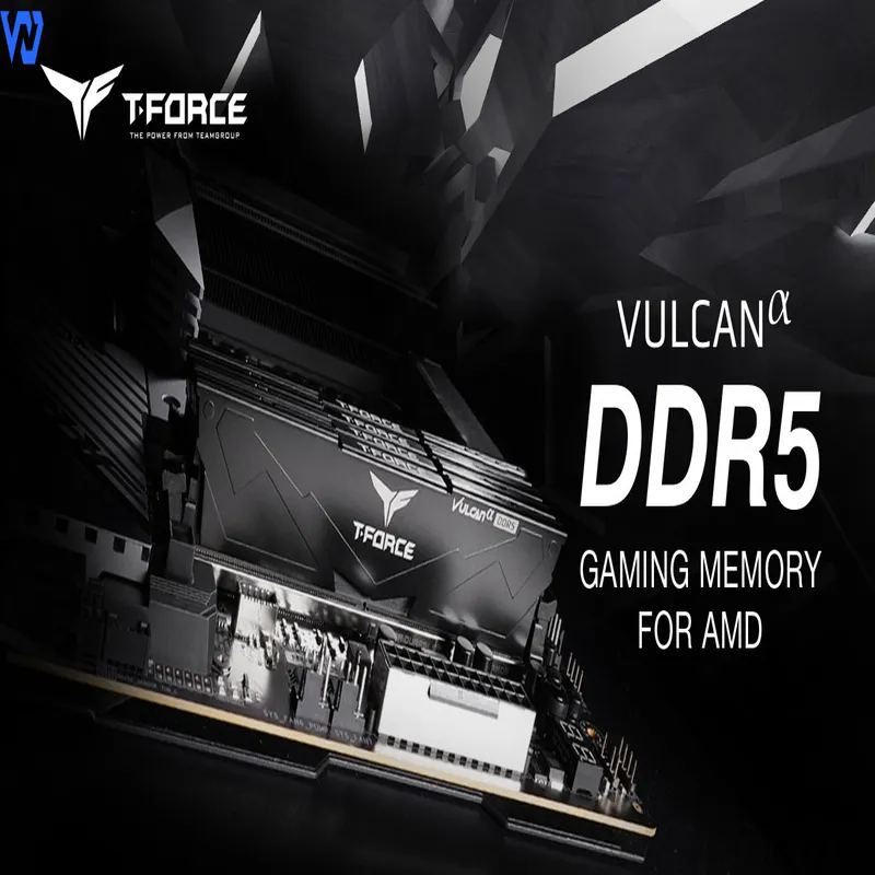 Ram TeamGroup T-Force Vulcan Black 64GB 2x32GB DDR5-5600Mhz