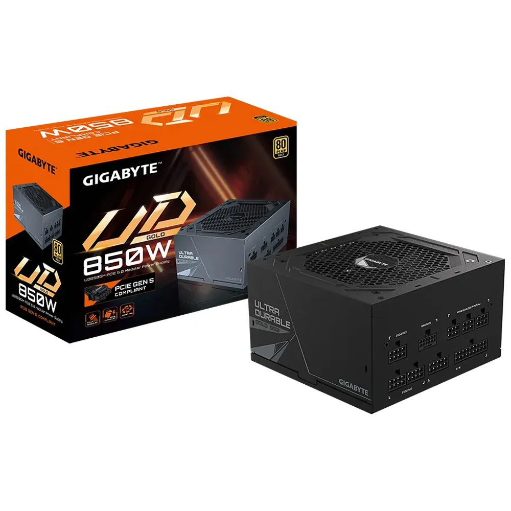 Nguồn Máy Tính Gigabyte UD850GM-PG5 850W/Gold/Mod/PCIe5