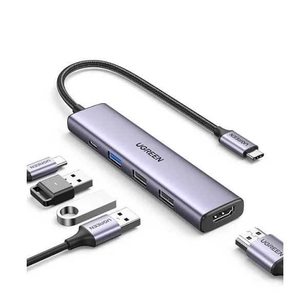 Bộ Chuyển Đổi Đa Năng USB Type-C 5 Trong 1 Ugreen 15495