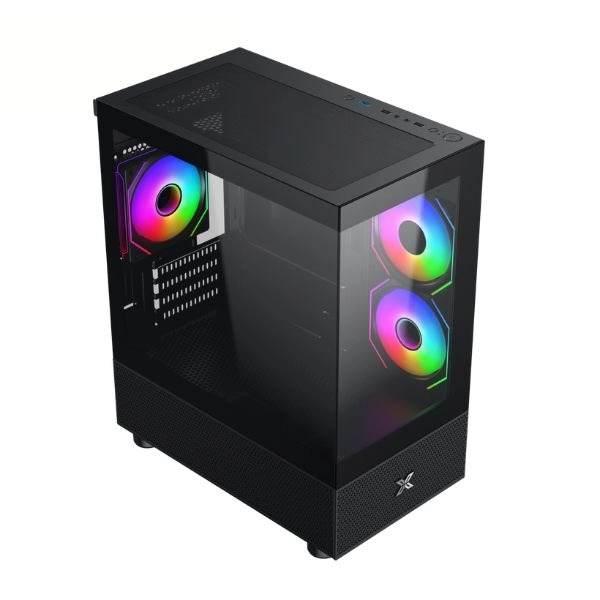 Case Xigmatek Alphard M 3IF (3 Fan)_EN48814 (mATX/Mid Tower/3 Fan Vô Cực) Màu Đen