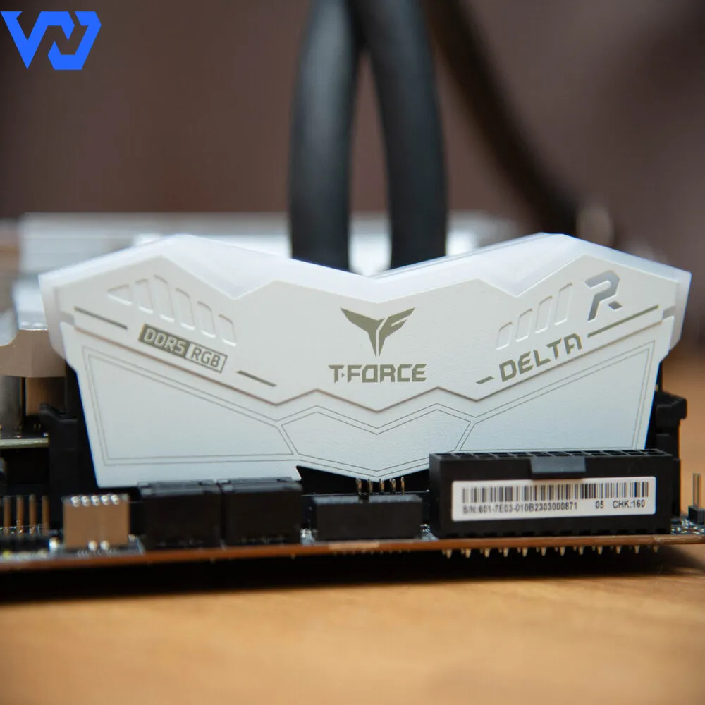 Ram PC TeamGroup T-Force Delta White RGB 32GB 2x16GB DDR5 6000Mhz