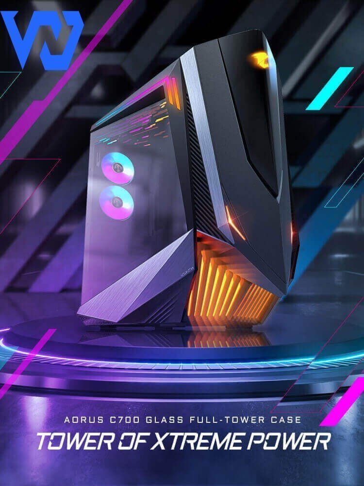 Vỏ Case Máy Tính Gigabyte AORUS AC700 Glass (GP-AC700G)