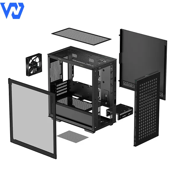 Case Máy Tính Gigabyte Deepcool Micro ATX CH370 BK (Đen)