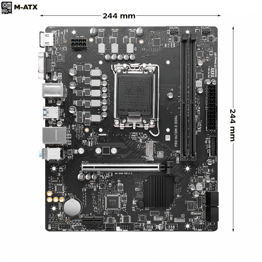 Mainboard MSI PRO H610M-E DDR4
