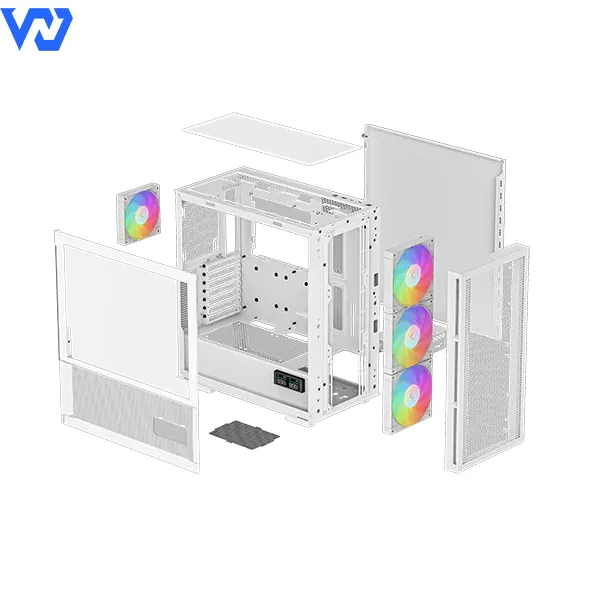 Case Máy Tính Gigabyte Deepcool CH560 WH Digital