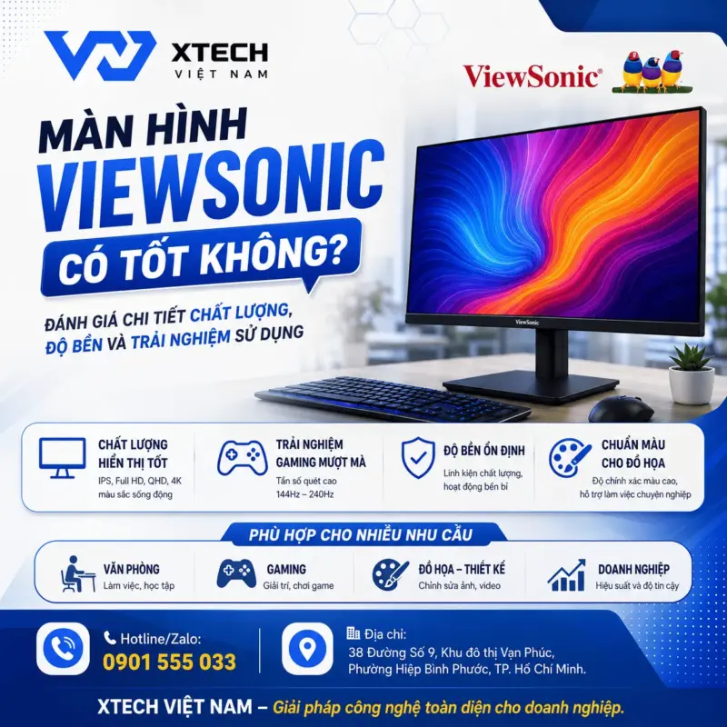 Màn hình ViewSonic có tốt không? Đánh giá chi tiết chất lượng, độ bền và trải nghiệm sử dụng — hình minh họa 7